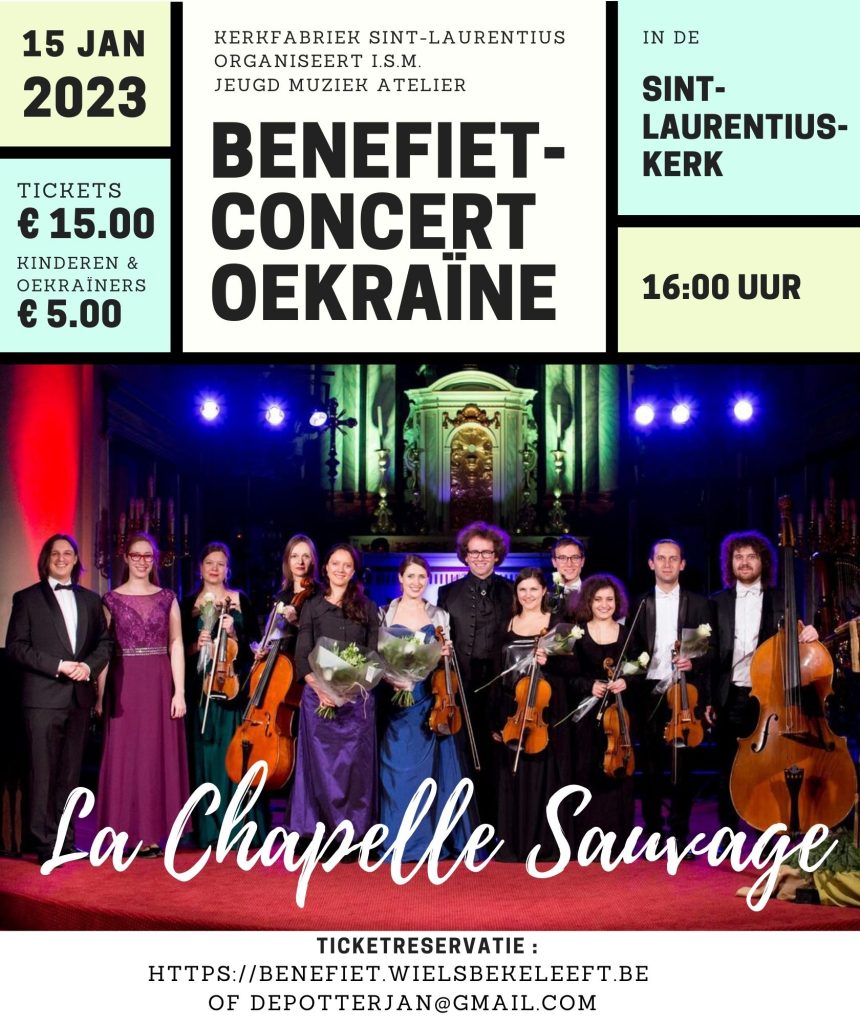 Benefiet voor Oekraïne - 15/01/2023 16:00u - Sint-Laurentiuskerk